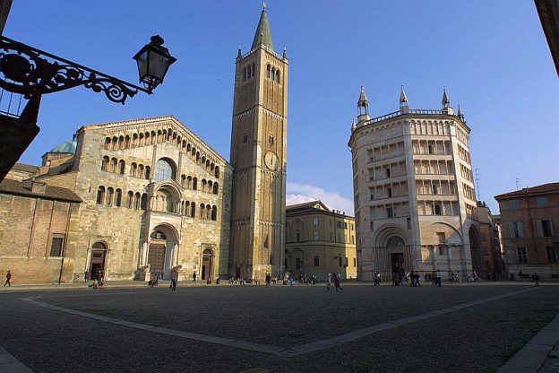 Parma Italy Piazza Duomo Baptistery
