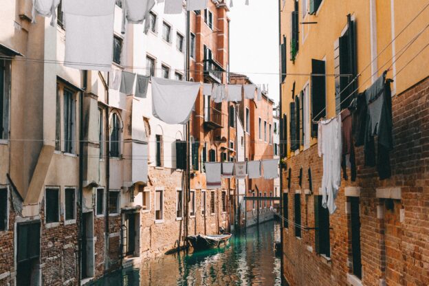 washing clothes in Italy