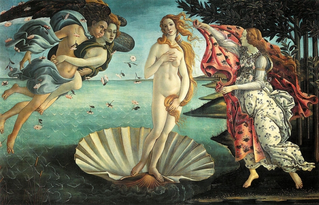 The Birth of Venus by Botticelli Uffizi Gallery Florence Italy