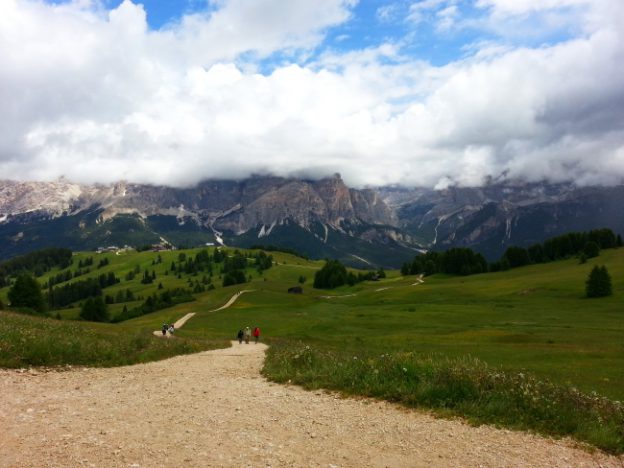 Dolomites hiking Piz Sorega Alta Badia
