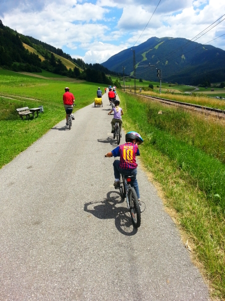Easy - but long - bike ride to  Lienz, Austria.