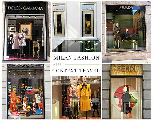 Milan Fashion, Quadrilatero d'oro shops