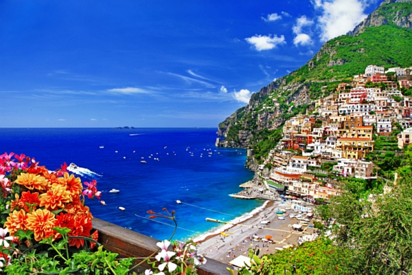 The colorful houses of Positano